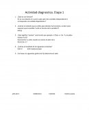 Actividad diagnostica. Etapa 1