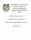 Propuesta de innovación educativa.