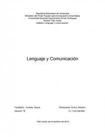 Cátedra: Lenguaje y Comunicación.. Página 1