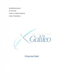 PROYECTO “UNICOMER”. Página 1