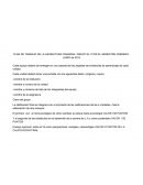 PLAN DE TRABAJO DE LA ASIGNATURA FINANZAS