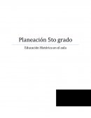 Planeacion historia 5to grado.