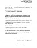 Pliego de posiciones.