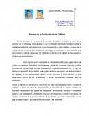 Ensayo Evolucion de la Calidad