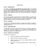 Estatutos para una Cooperativa.