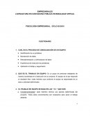 Cuestionario de conceptos de Psicología Empresarial.
