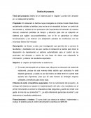 Título del proyecto: diseño de un sistema para el registro y control del almacén en un restaurant la bamba.