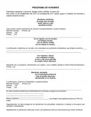 Programa de Homenaje estudiantil