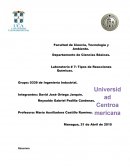 Laboratorio : Tipos de Reacciones Químicas.