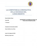 LA COMPETENCIA COMUNIATIVA EN LA SOCIEDAD DEL CONOCIMIENTO