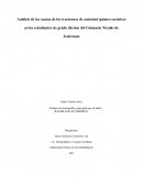 Análisis de las causas de los trastornos de ansiedad (pánico escénico) en los estudiantes