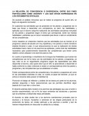 LA RELACIÓN, DE COINCIDENCIA O DIVERGENCIA, ENTRE SUS FINES PARTICULARES COMO DOCENTE Y LOS QUE ESTÁN EXPRESADOS EN LOS DOCUMENTOS OFICIALES.