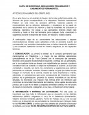 CARTA DE BIENVENIDA, INDICACIONES PRELIMINARES Y LINEAMIENTOS PERMANENTES.