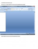 PANTALLA: DOCUMENTO NUEVO DEL PROGRAMA WORD.