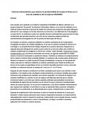 Factores sobresalientes que afectan la productividad de la pieza X-Brace en el área de soldadura de la empresa INVAMEX.