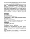 Absolucion de observaciones - Licitacion publica