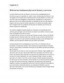 Diferencias fundamentales entre bienes y servicios