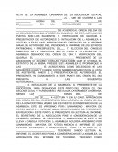 Asamblea de reunion de junta directiva