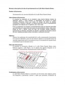Memoria descriptiva de obra de pavimentación en Calle Mario Ramón Beteta