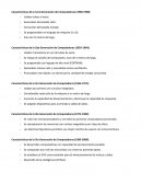 Generación de las Computadoras. Caracteristicas