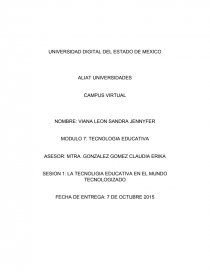 Modulo 7: Tecnologia Educativa. Página 1