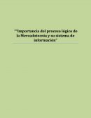 Importancia del proceso lógico de la mERCADOTECNIA