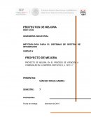 PROYECTO DE MEJORA EN EL PROCESO DE ATENCIÓN A COMENSALES EN LA EMPRESA “MIXTACOS S. A. DE C. V.”