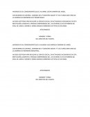 HACEMOS DE SU CONOCIMIENTO QUE EL ALUMNO: OSCAR DAMIÁN DEL ANGEL
