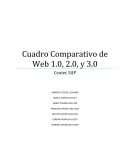 Cuadro comparativo web 1.0, 2.0 y 3.0