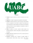 Conceptos. Vocabulario