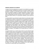 ERRORES COMUNES DE UN GERENTE