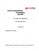 Efecto que tiene la influencia de la moda en la autoestima de los estudiantes de CEUTEC, para el tercer periodo del año 2015.