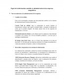 Papel de la información contable en administración de las empresas competitivas