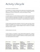 Ciclo de vida de una actividad de Android.