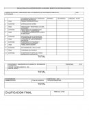 ESCALA EVALUATIVA CORRESPONDIENTE AL SEGUNDO BIMESTRE DE HISTORIA UNIVERSAL I