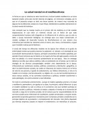 La salud mental en el neo-liberalismo. Ensayo