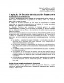 Capitulo IX Estado de situación financiera