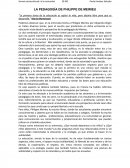 La pedagogía de Philippe de Meirieu