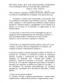 APUNTES PARA QUE LOS ESTUDIANTES ENTIENDAN UNA INTRODUCCION AL ESTUDIO DEL DERECHO.