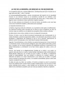 LGBT LA VOZ DE LA MINORÍA; UN DERECHO AL FIN RECONOCIDO.