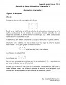 Álgebra de Matrices: Una matriz es un arreglo rectangular de la forma