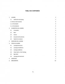 Leasing, Los elementos y duracion.. Página 1
