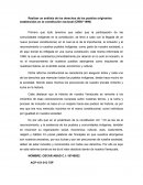 Realizar un análisis de los derechos de los pueblos originarios establecidos en la constitución nacional (CRBV 1999)