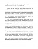 Realizar un análisis de los derechos de los pueblos originarios establecidos en la constitución nacional