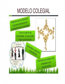 El comportamiento organizacional. Modelo colegial - Trabajos - Yusgreidy  Salazar∞♥