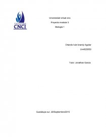 Proyecto modular 3 Biología 1. Página 1