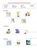 Look at the pictures and match the activities with the pictures