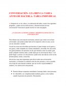 LAS MOTIVACIONES Y DESMOTIVACIONES DE UNA CONVERSACIÓN