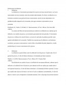 Definiciones de Inflación Definiciones de desempleo