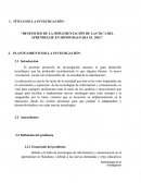 .“BENEFICIOS DE LA IMPLEMENTACIÓN DE LAS TIC’s DEL APRENDIZAJE EN HONDURAS PARA EL 2016”.